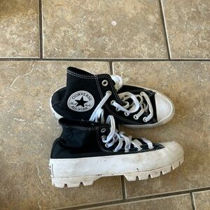 Converse Kids High-Top Sneakers - Black and White